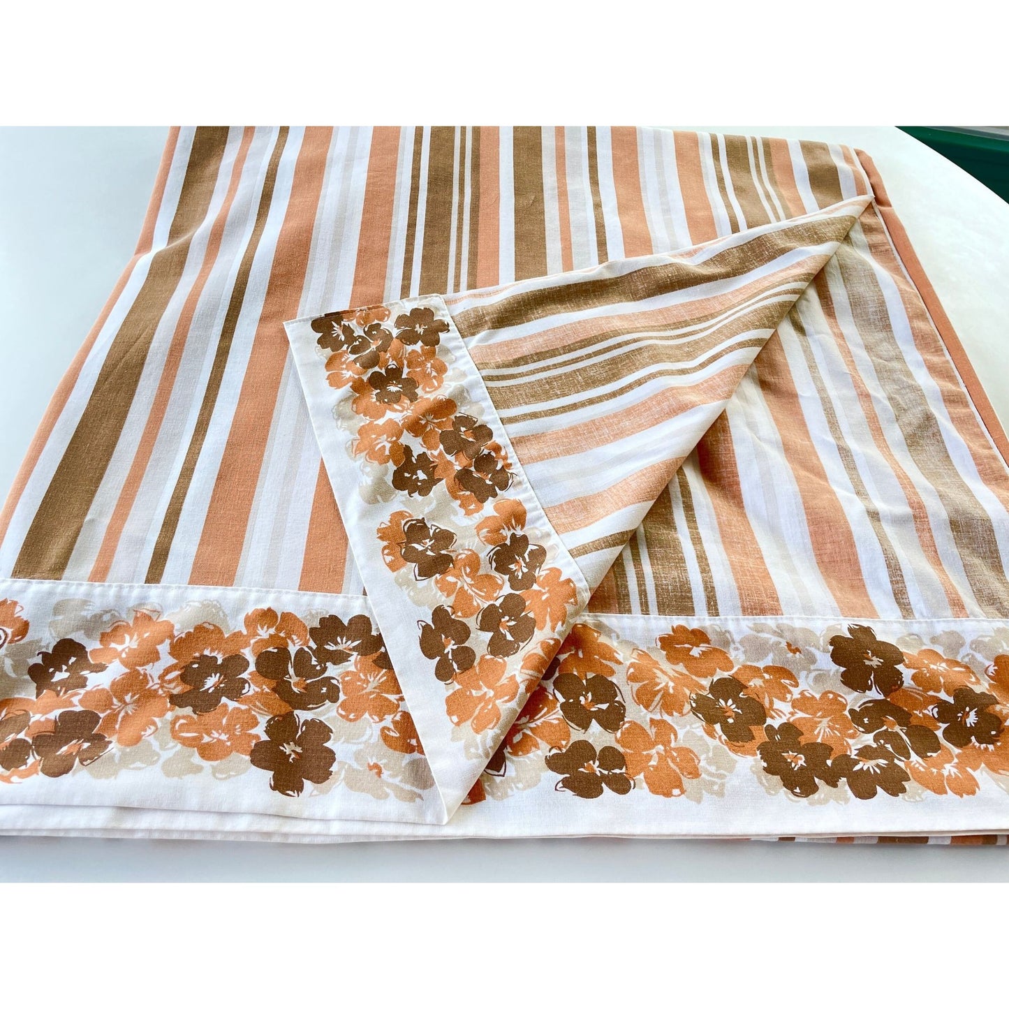 Vintage 70s King size flat sheet, TruPrest