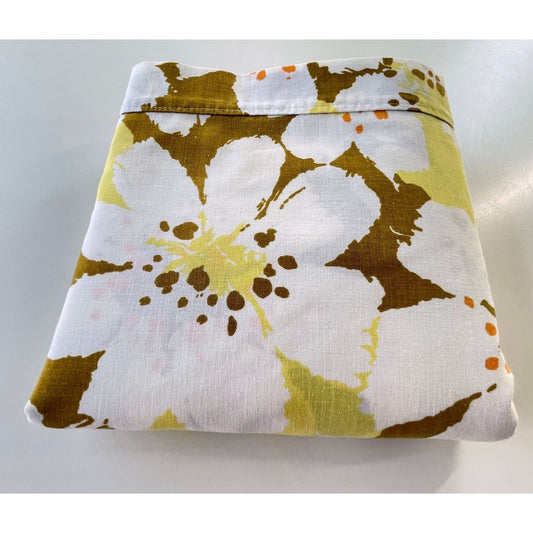 Vintage 70s semi fitted sheet, twin size, Truprest
