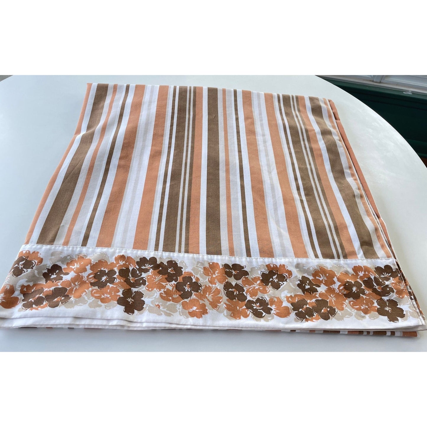 Vintage 70s King size flat sheet, TruPrest