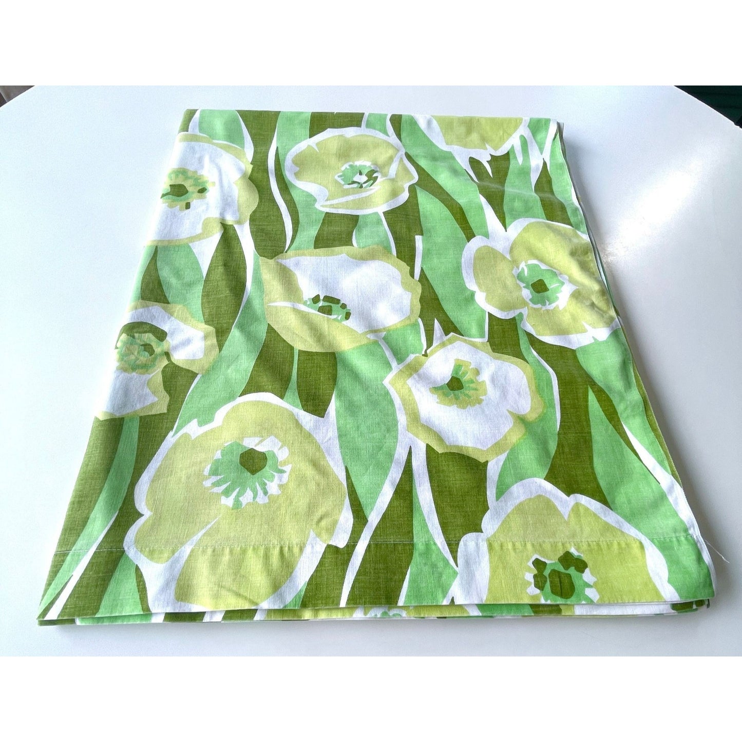 Vintage 70s flat sheet, double / full size, Truprest