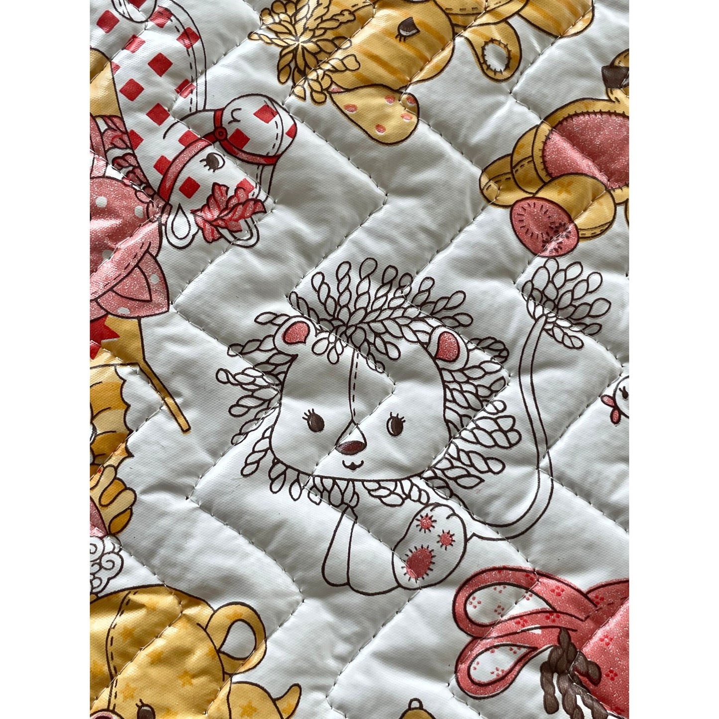 Vintage 70s changing table cover