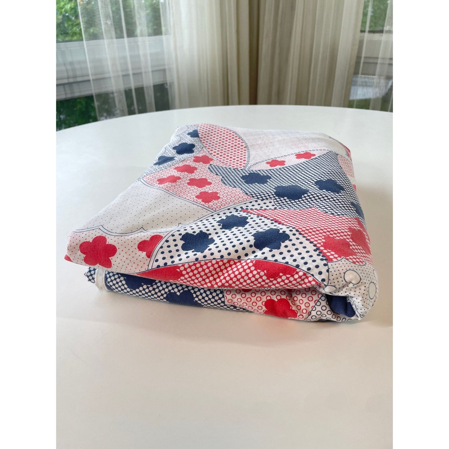 Vintage 70s duvet cover, queen size bed