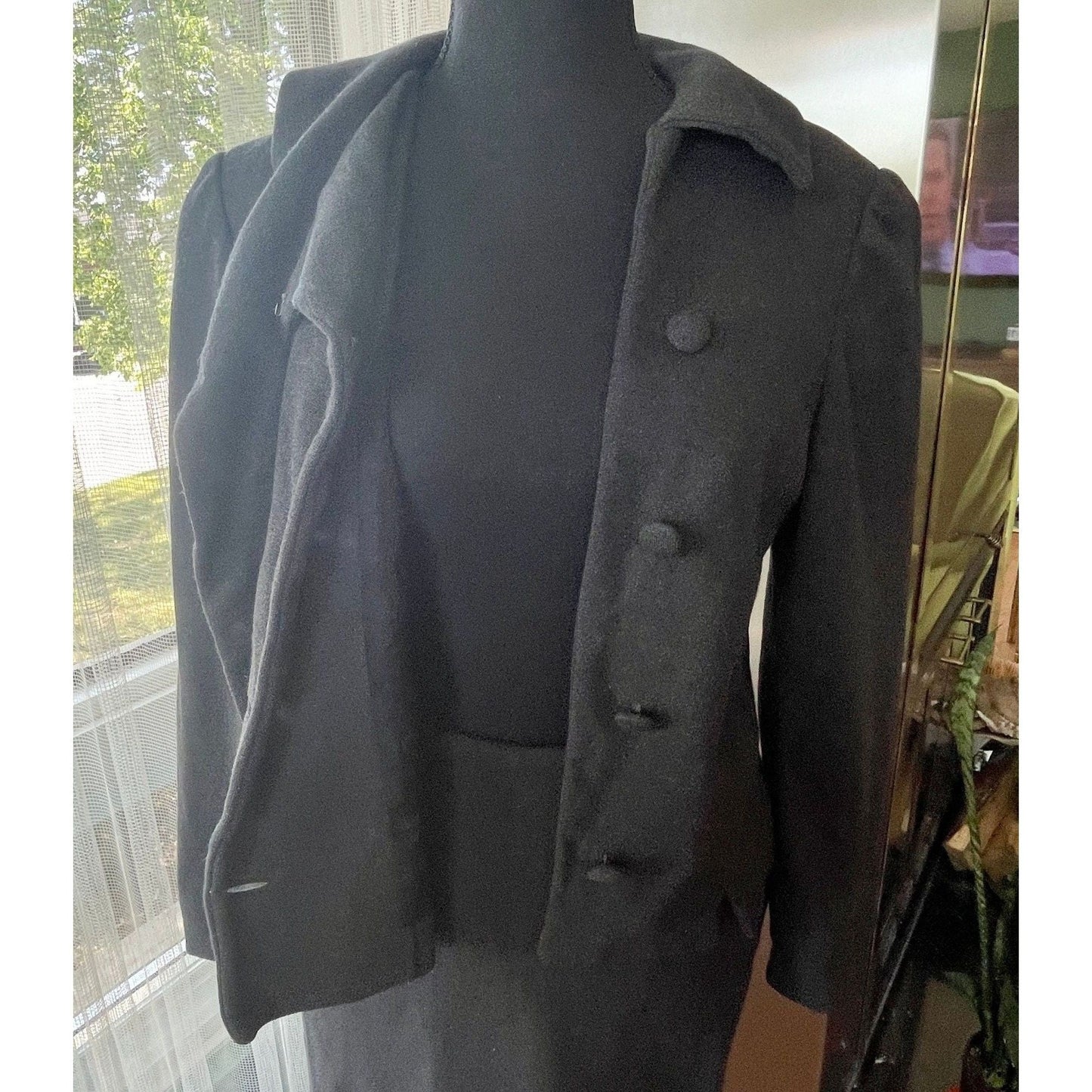 Vintage 1950s two pieces suit, 100% wool, jacket and straight skirt, AlJean