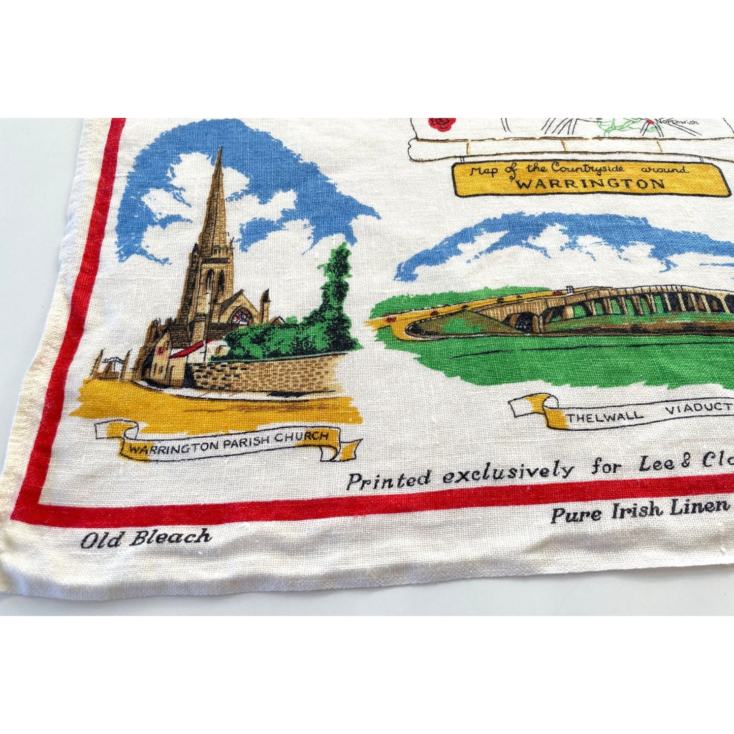 Vintage Warrigton tea towel, Lea & Clarke ltd.