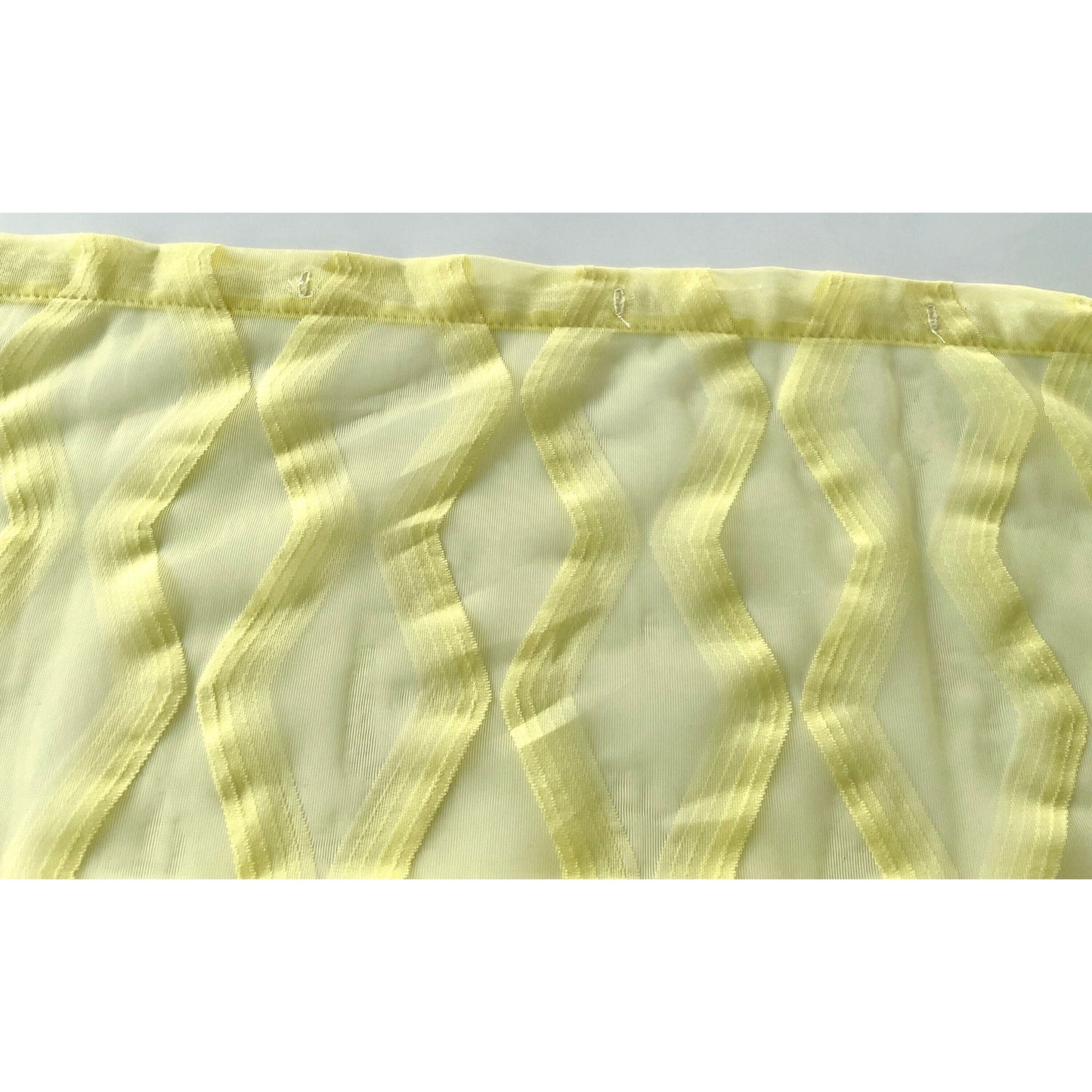 Vintage 70s yellow geometric shower curtain