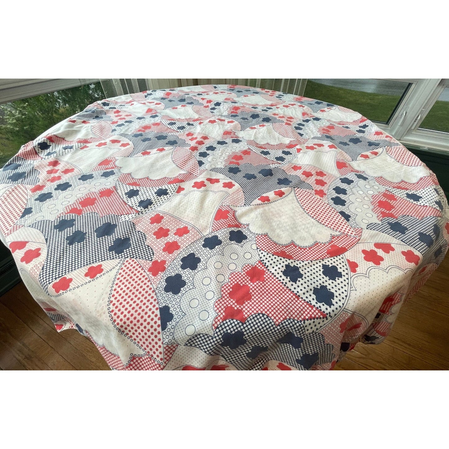 Vintage 70s duvet cover, queen size bed