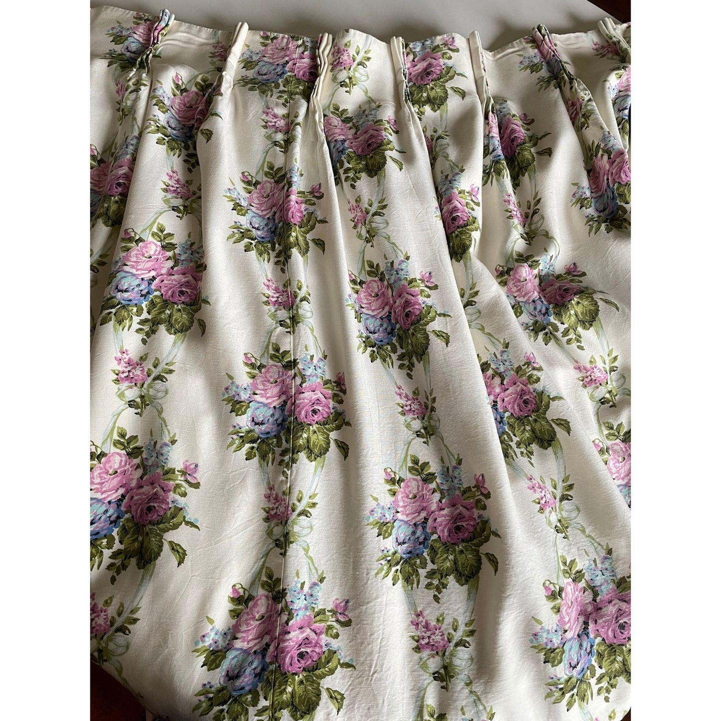 Vintage 70s pleated curtain