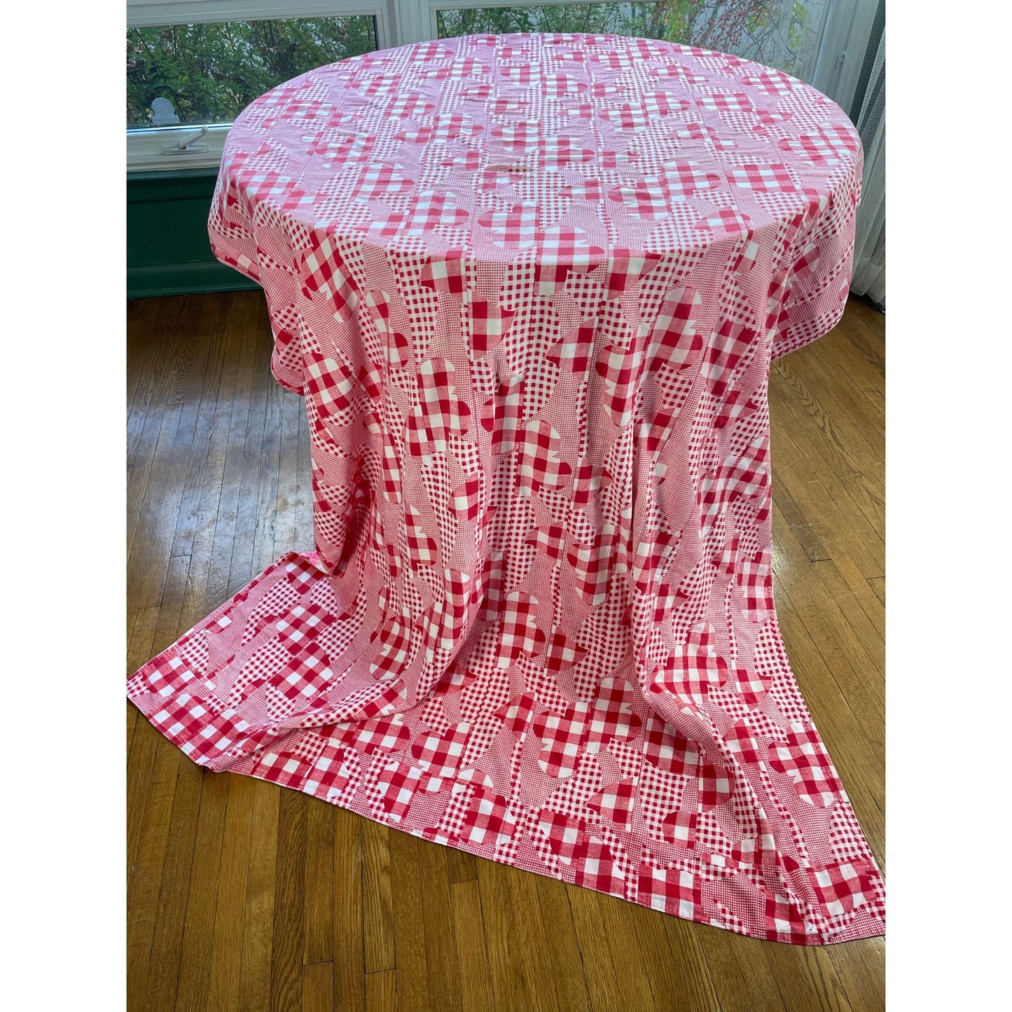 Vintage 70s handmade quilt, twin size