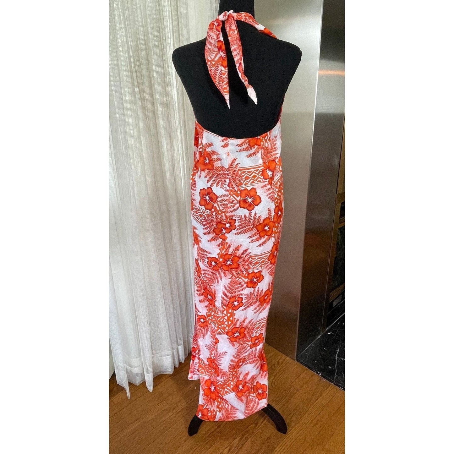 Vintage 80s beach coverup, wrap dress skirt, Hilo Hatties Hawaii