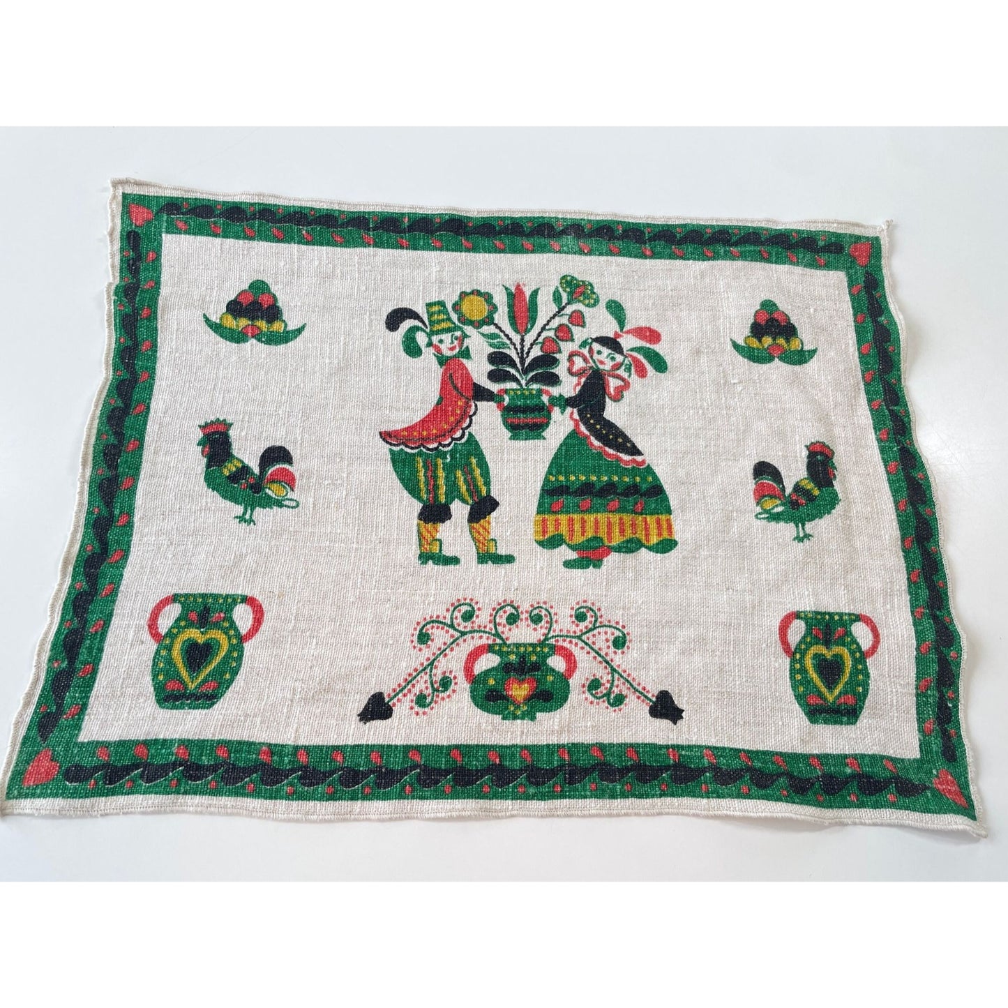 Vintage 1973 calendar tea and dish towels