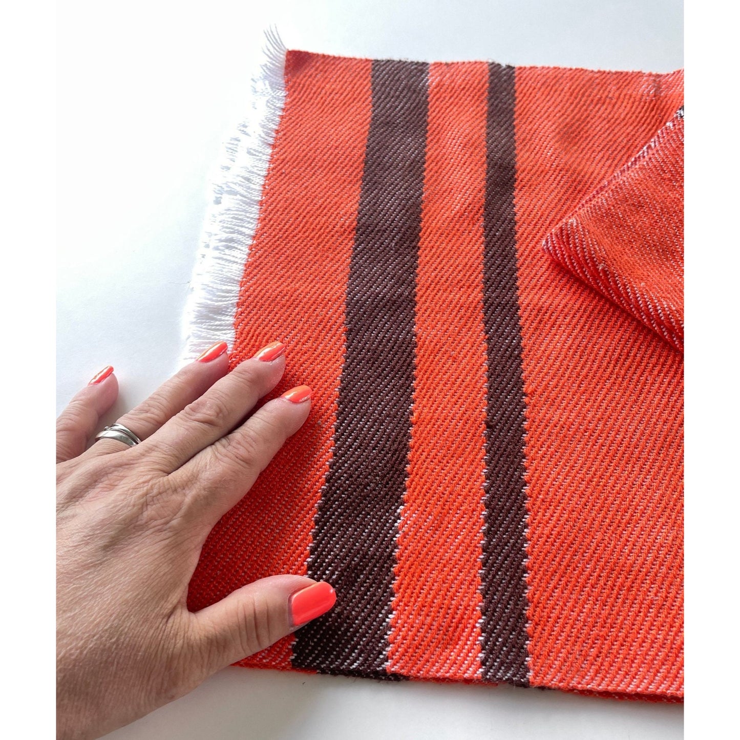 Vintage 80s placemats, 2 places setting