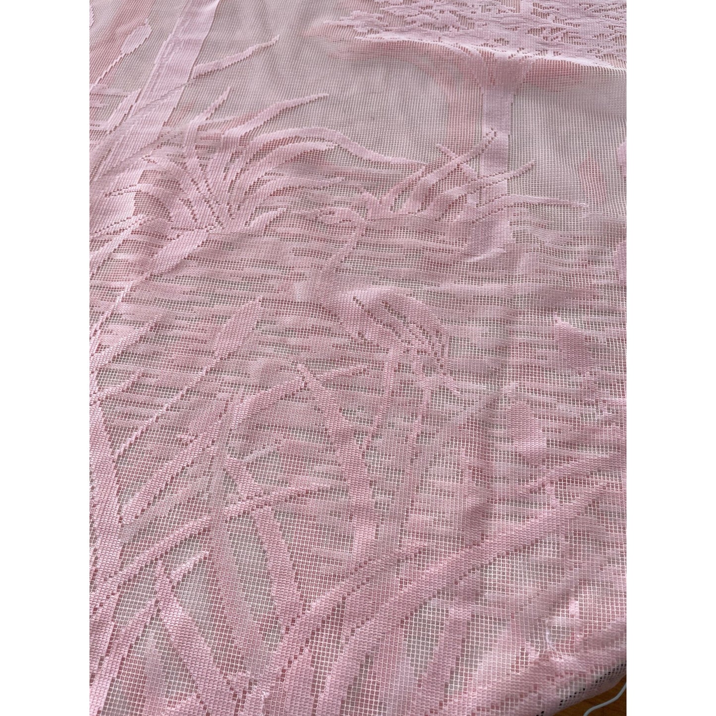 Vintage 80s shower curtain, pink lover silhouette