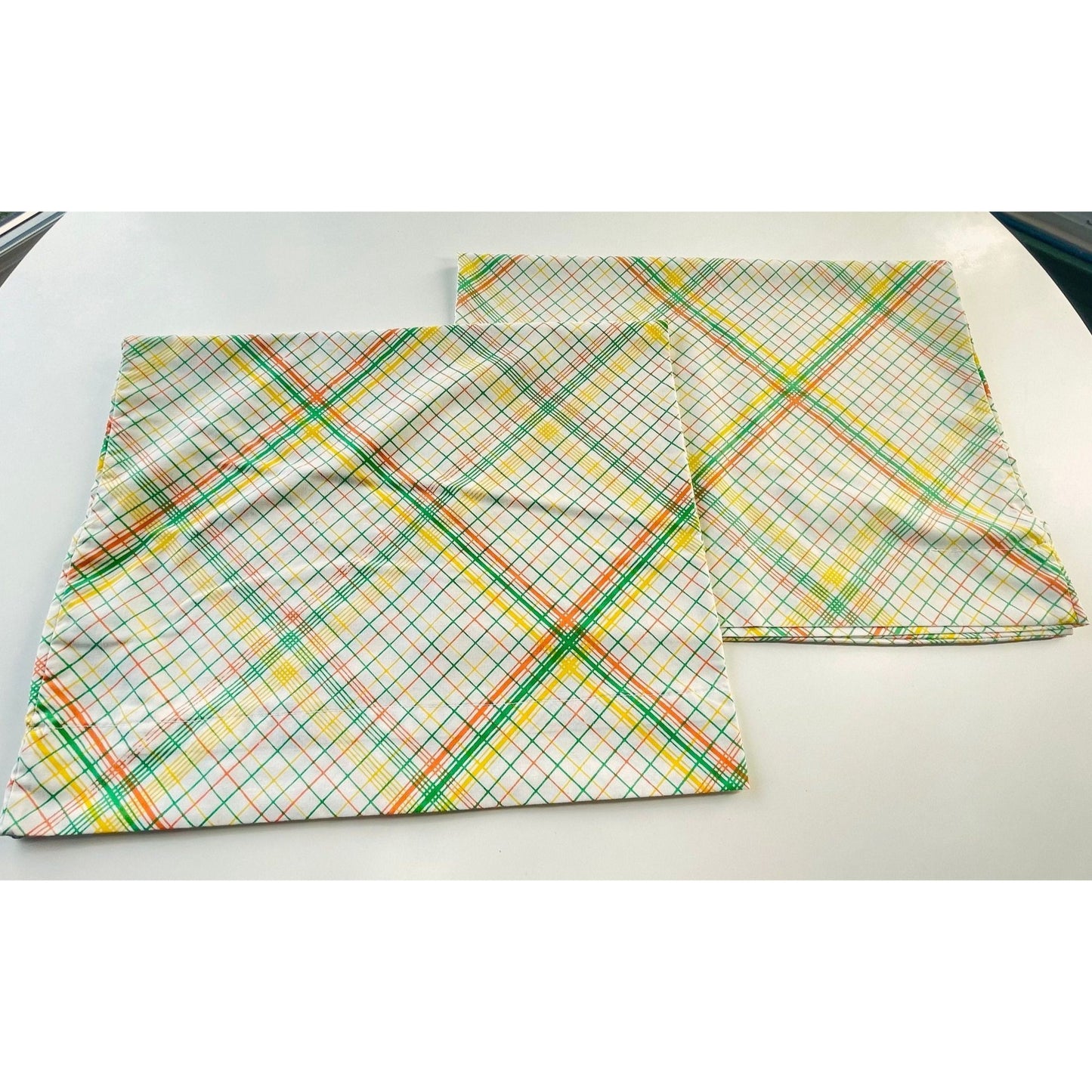 Vintage 70s geometric pillowcases, TasteMaker