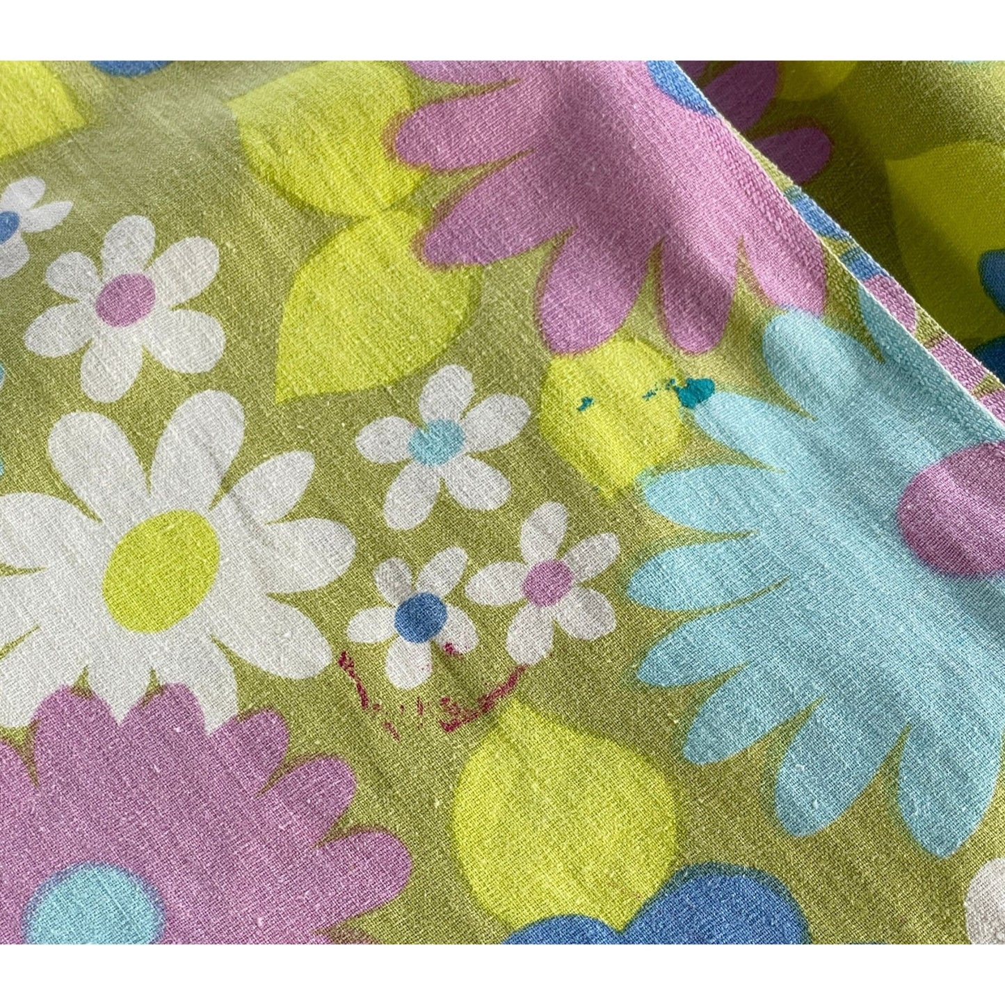 Vintage 70s flat sheet, double/full size, Wabasso