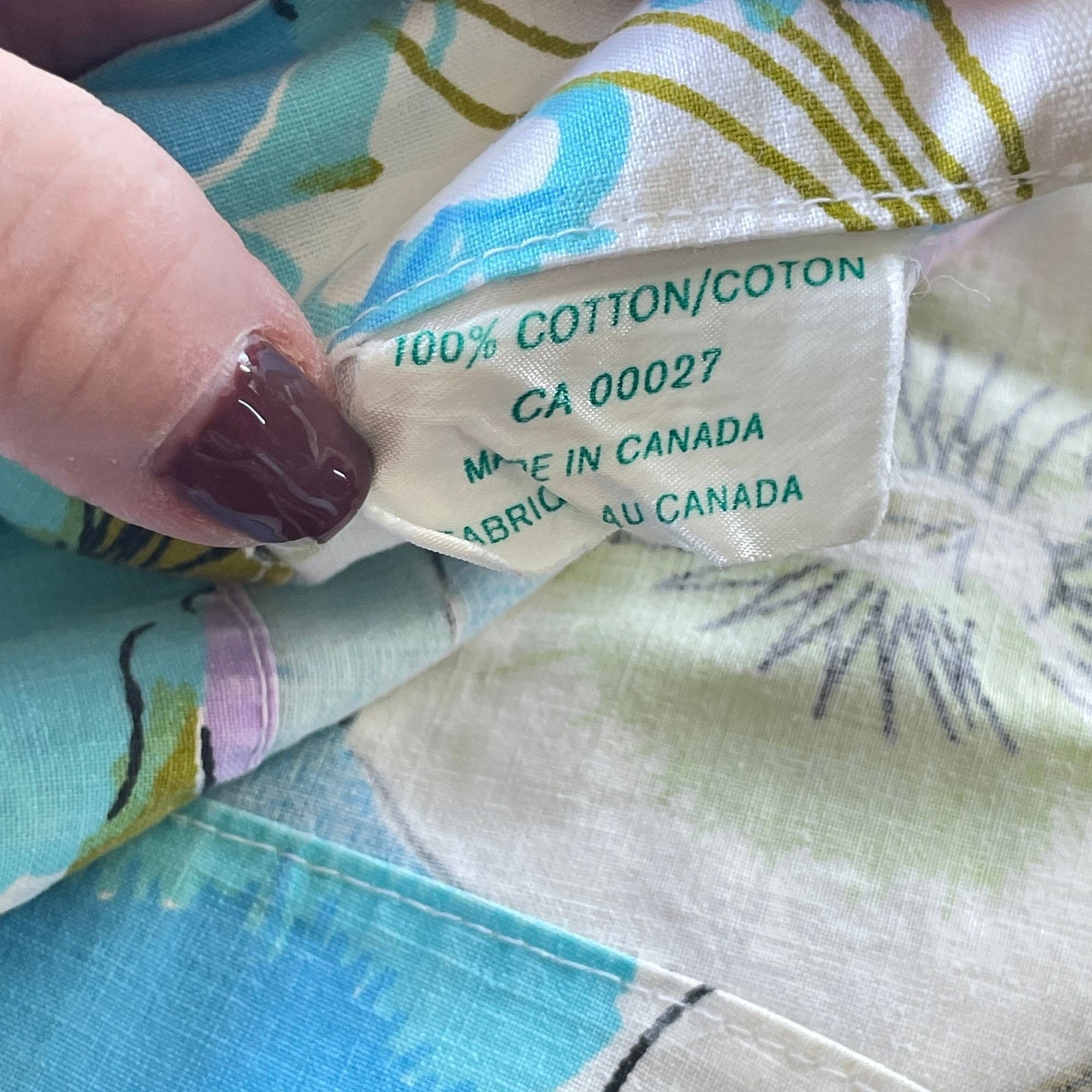 Vintage 70s double size flat sheet, Varitex