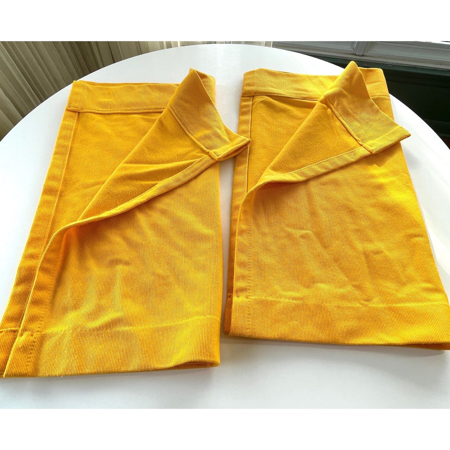 Vintage 70s curtain, yellow thick panel, Sears
