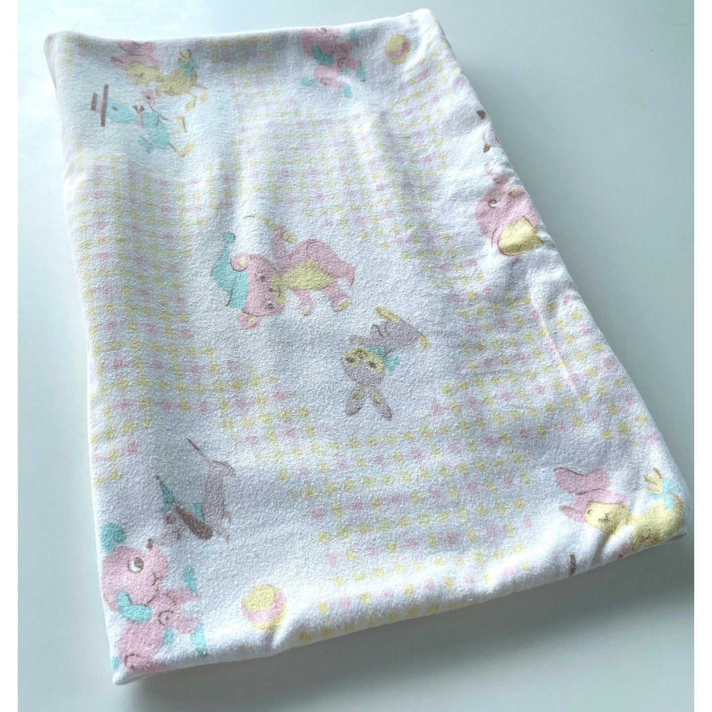 Vintage 60s flannel blankie pillowcase