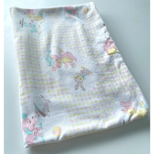 Vintage 60s flannel blankie pillowcase