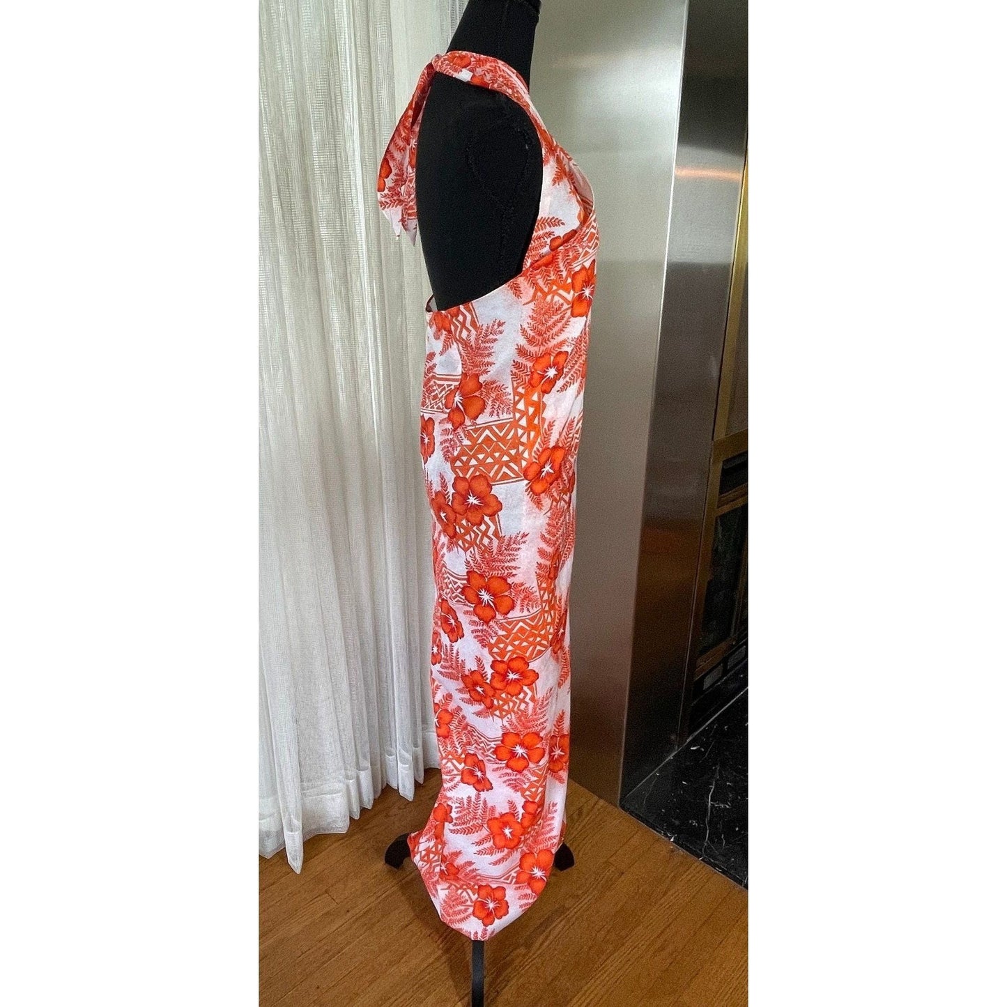 Vintage 80s beach coverup, wrap dress skirt, Hilo Hatties Hawaii