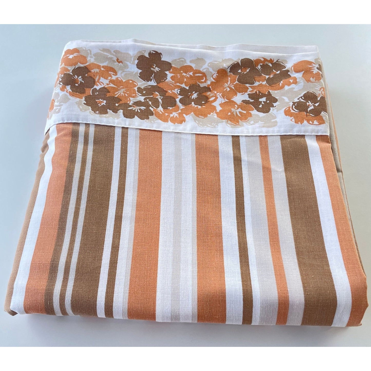 Vintage 70s King size flat sheet, TruPrest