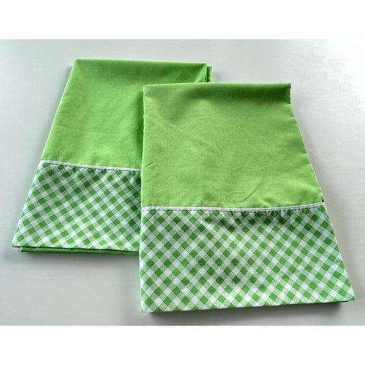 Vintage 80s pillowcases, Cannon Featherlite