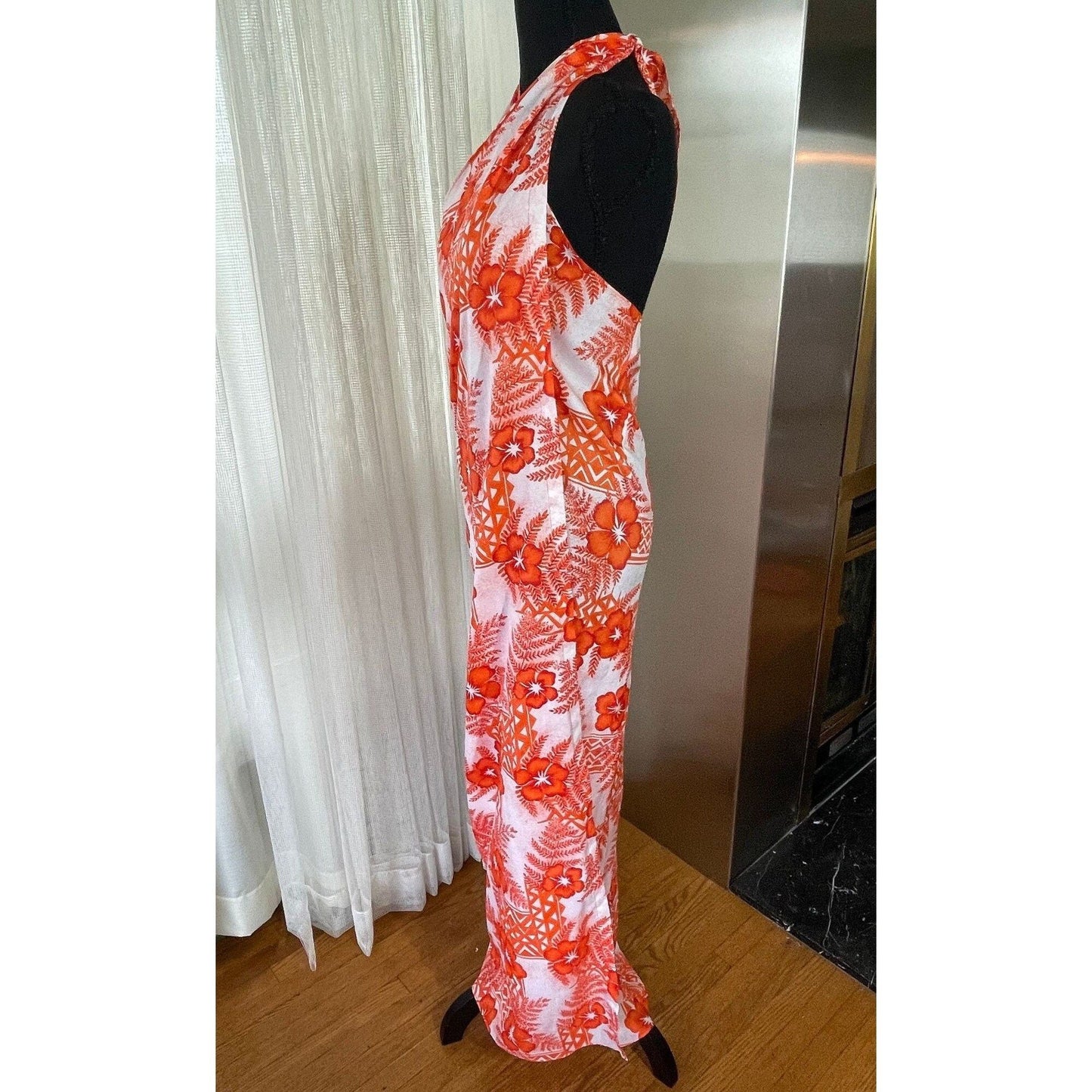 Vintage 80s beach coverup, wrap dress skirt, Hilo Hatties Hawaii