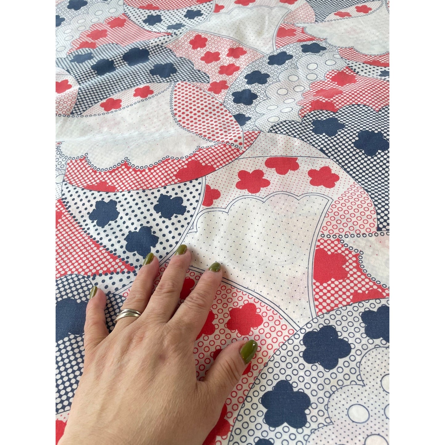 Vintage 70s duvet cover, queen size bed