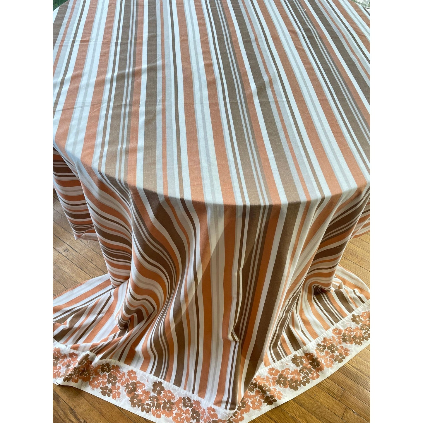 Vintage 70s flat sheet, twin, double/full size, Truprest