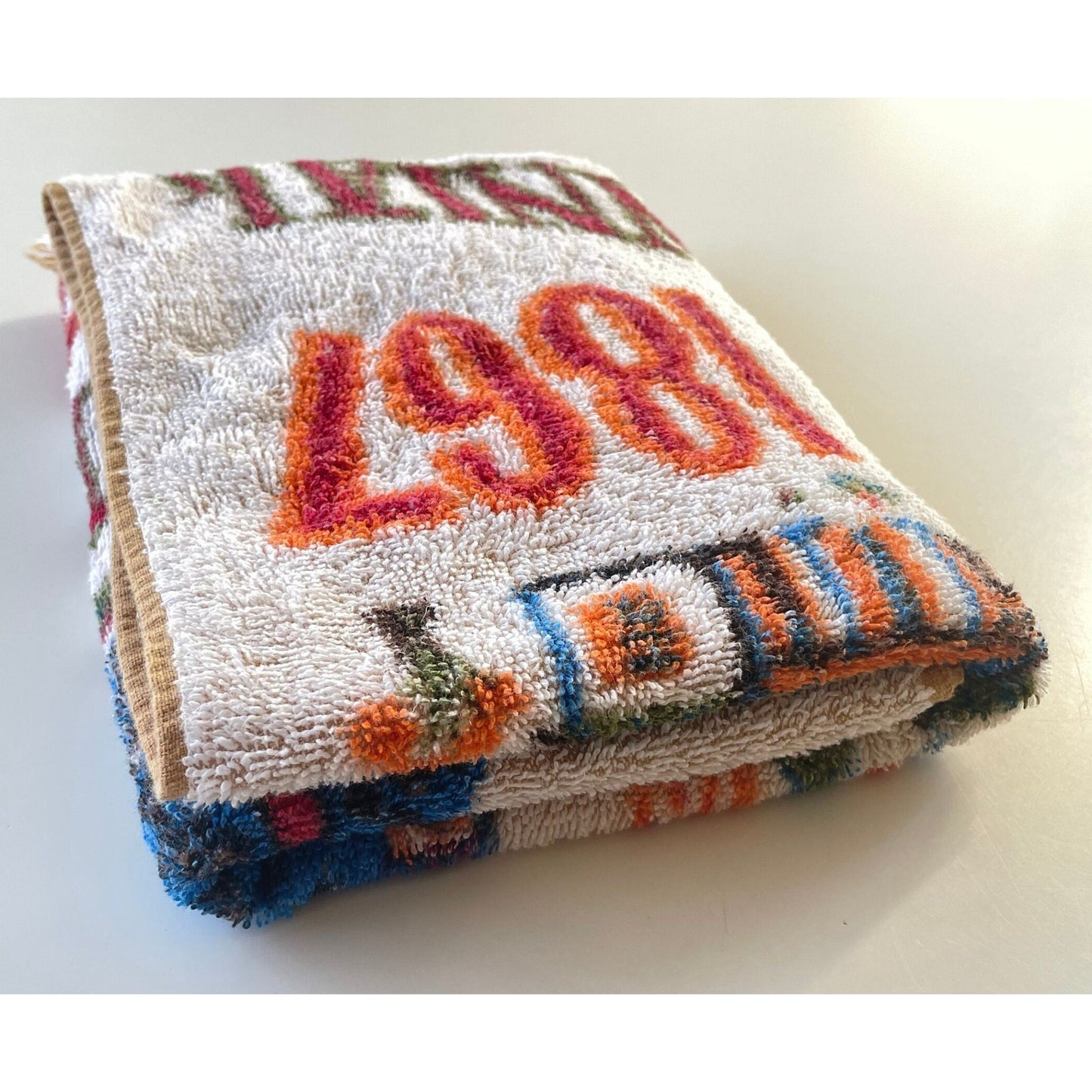 Vintage 60s Canada Centennial bath towel