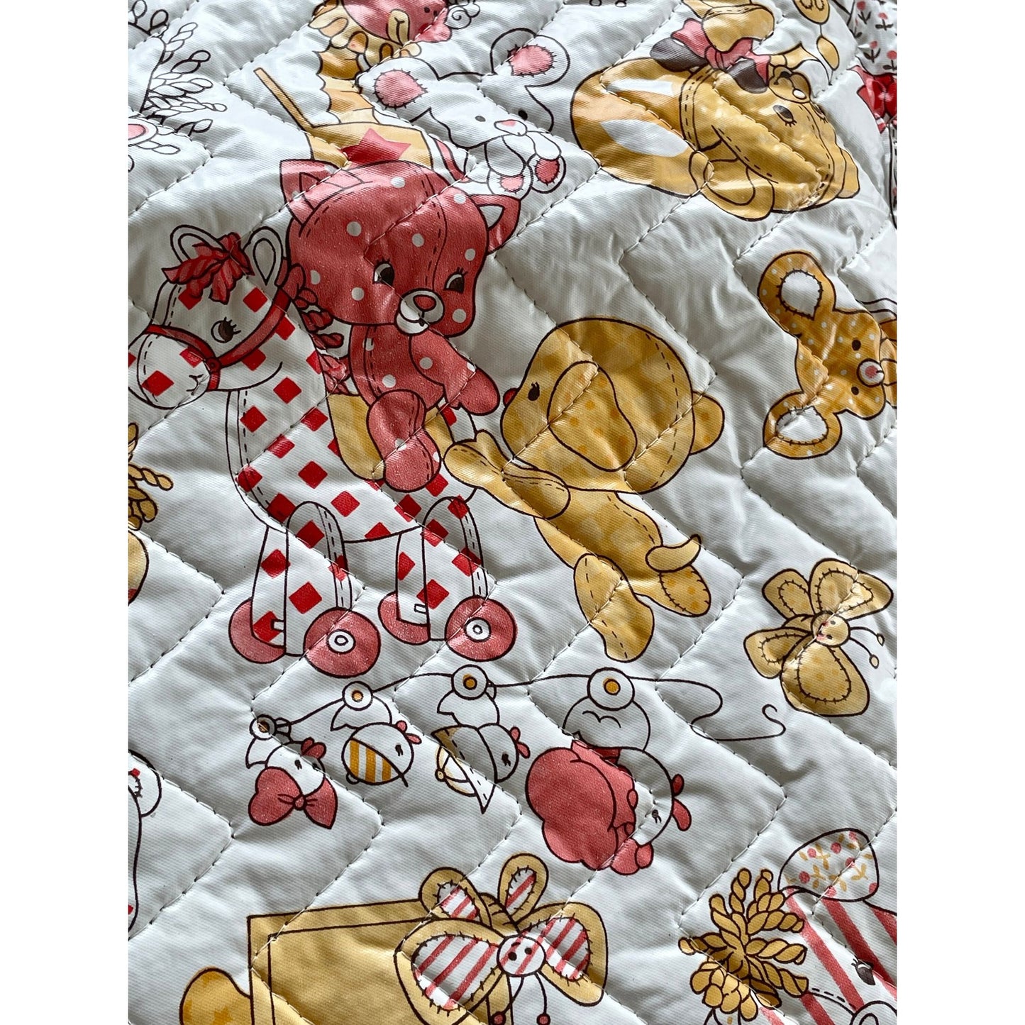 Vintage 70s changing table cover