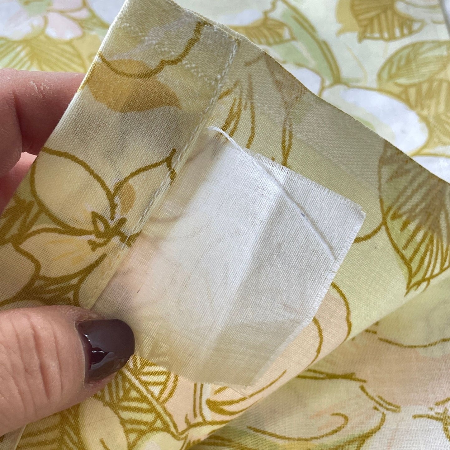 Vintage 70s King size flat sheet
