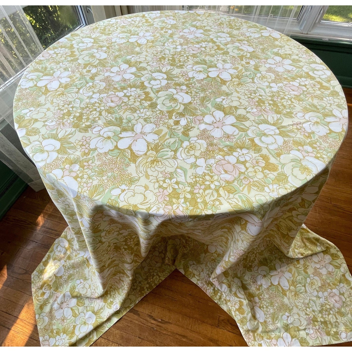 Vintage 70s King size flat sheet