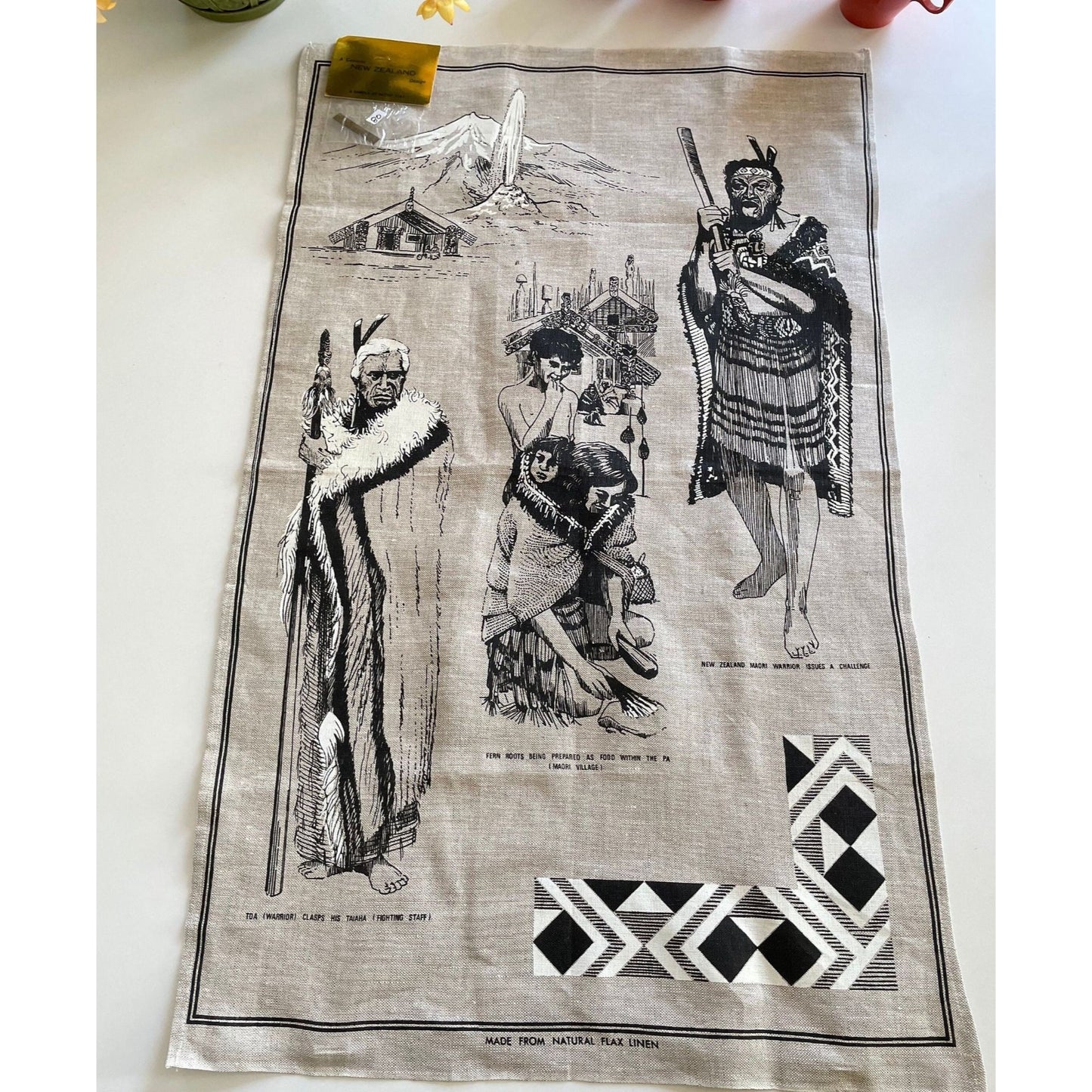 Vintage New Zealand tea towel