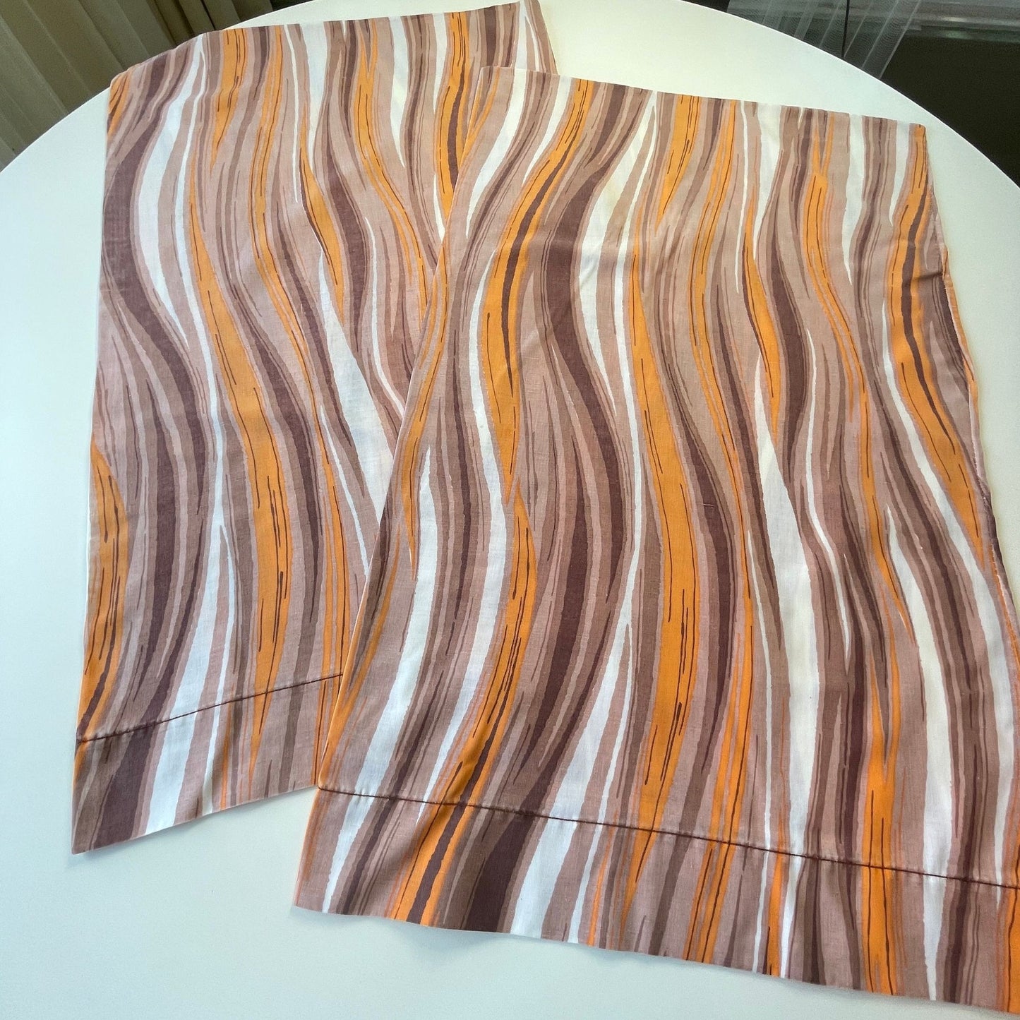 Vintage 70s pillowcases set, Wabasso