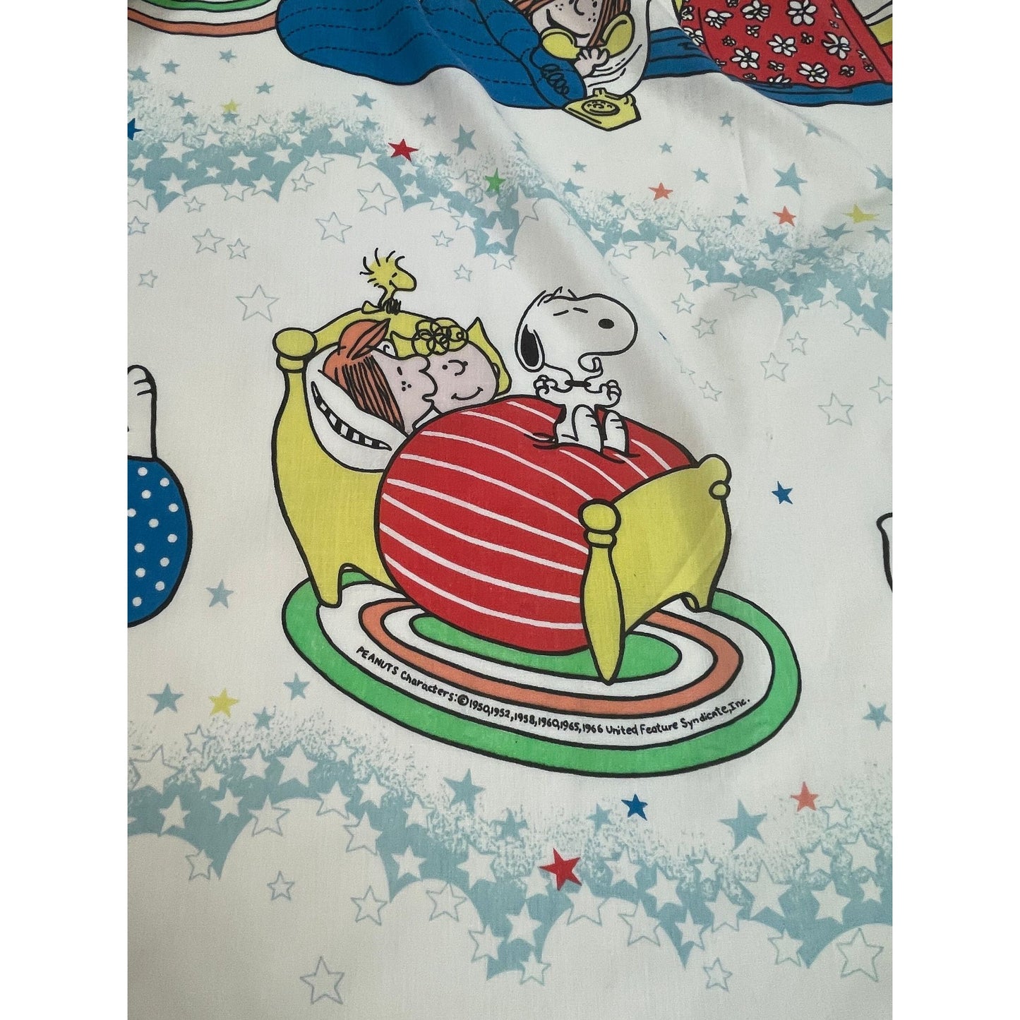 Vintage 60s Charlie Brown pleated curtain