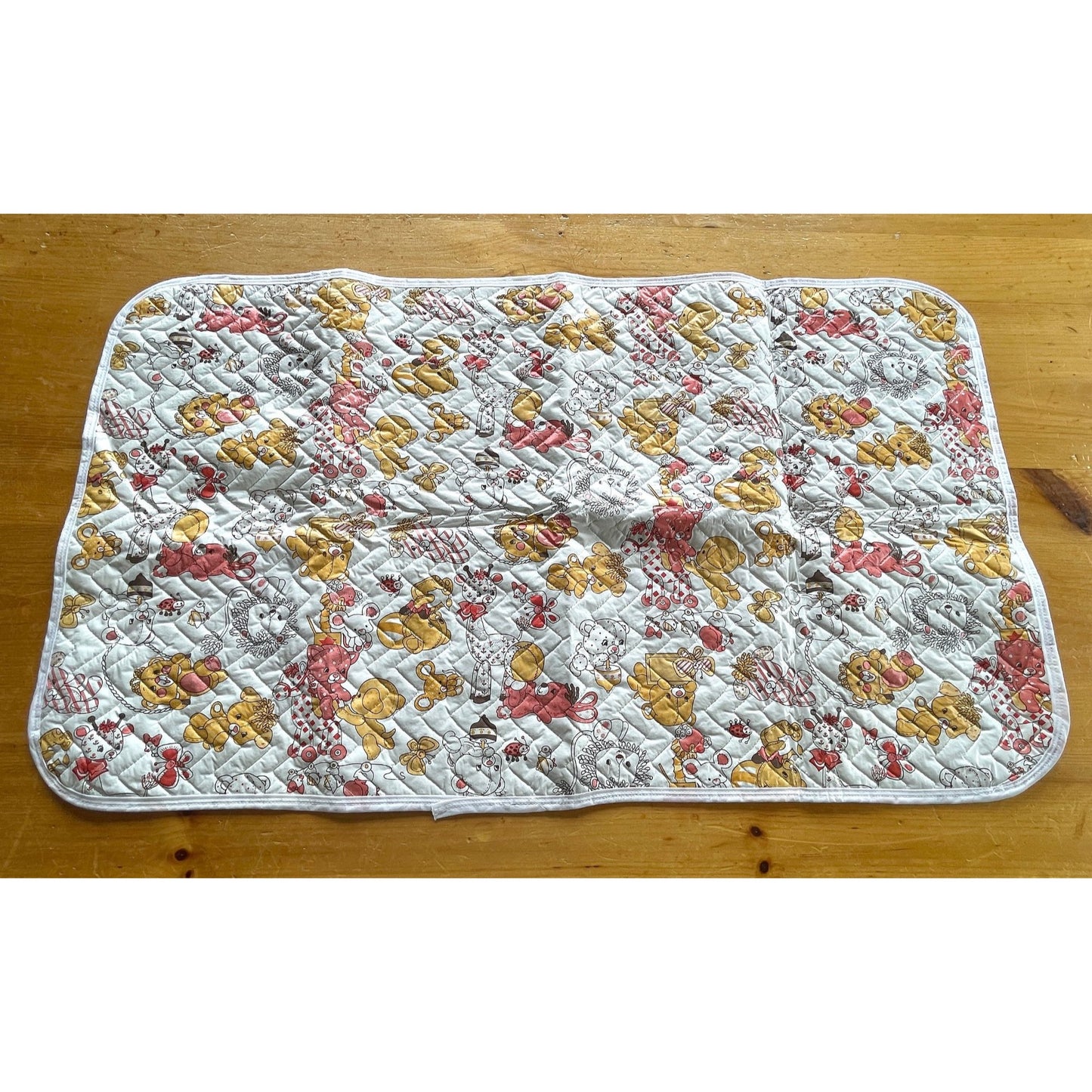 Vintage 70s changing table cover