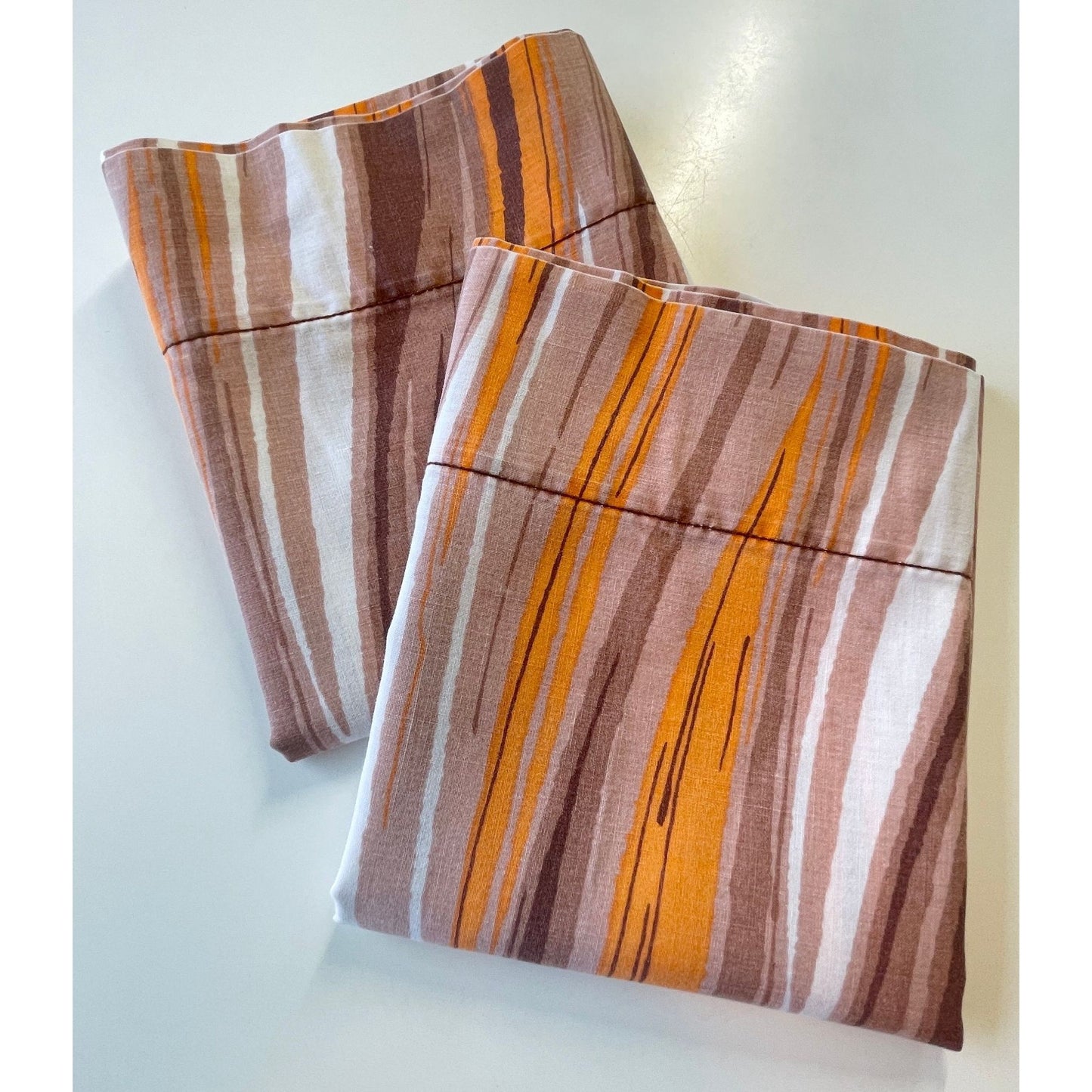 Vintage 70s pillowcases set, Wabasso
