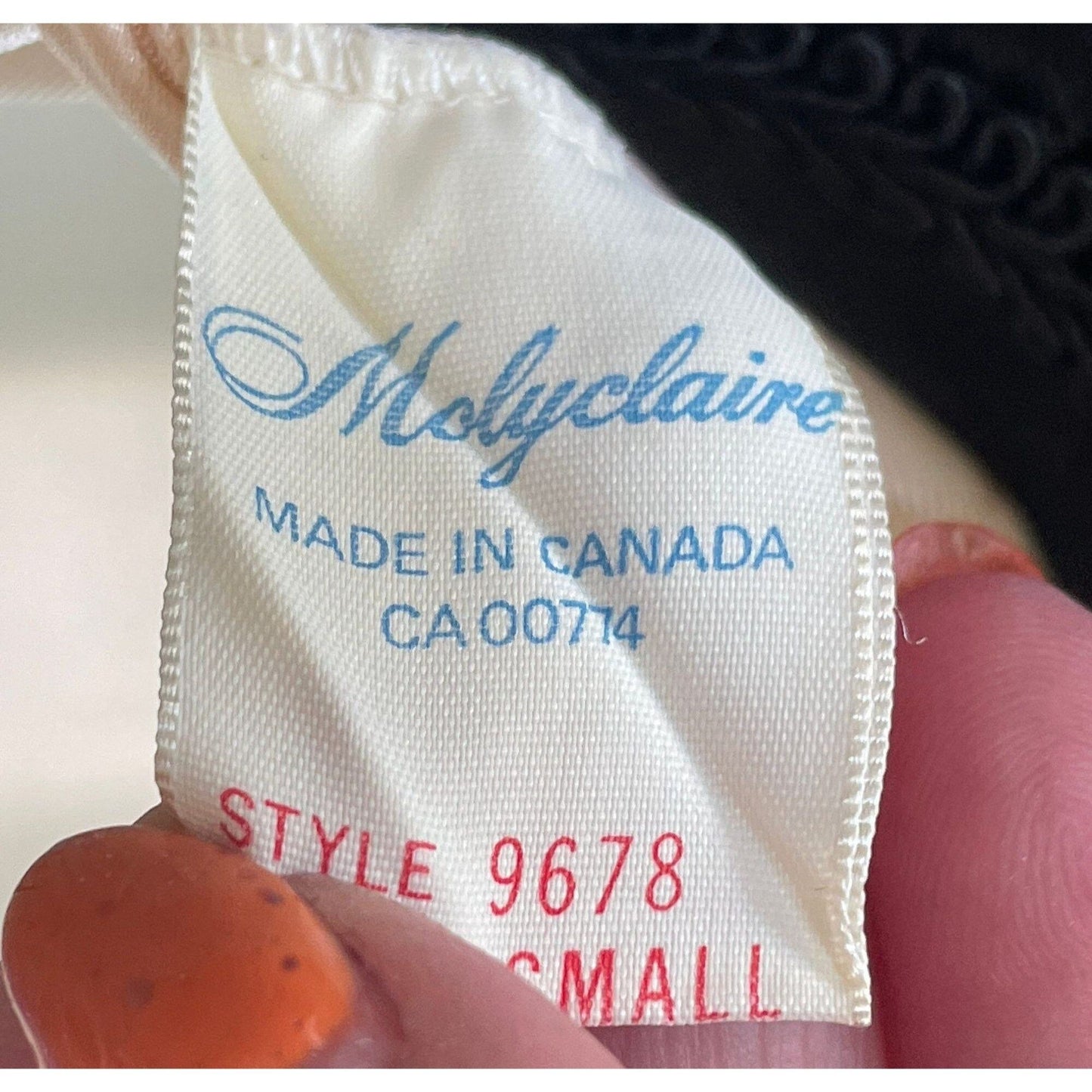 Vintage 1960s house dress, floral nylon robe, Molyclaire Canada