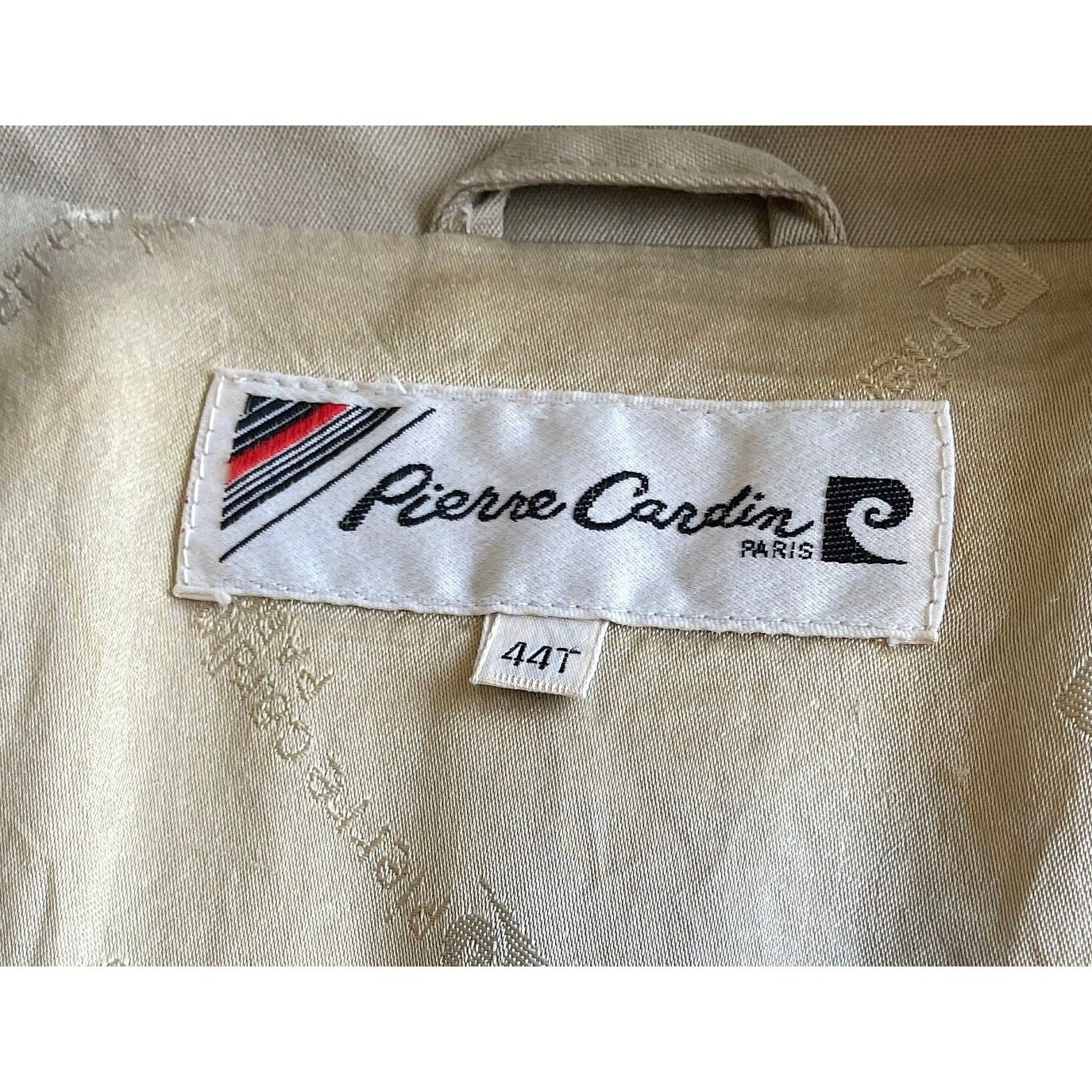 Vintage 80s tan trench coat, gender neutral, Pierre Cardin