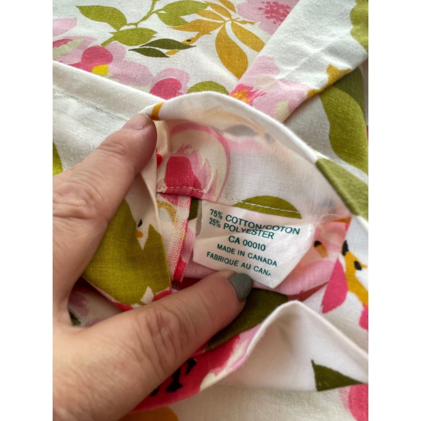 Vintage 70s pillowcase