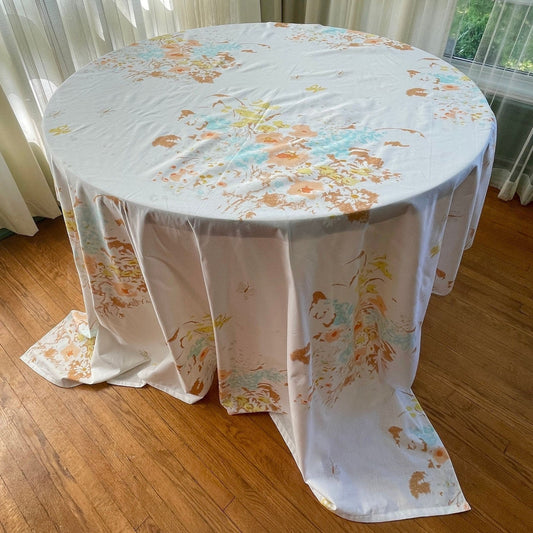 Vintage 70s flat sheet, full/double size