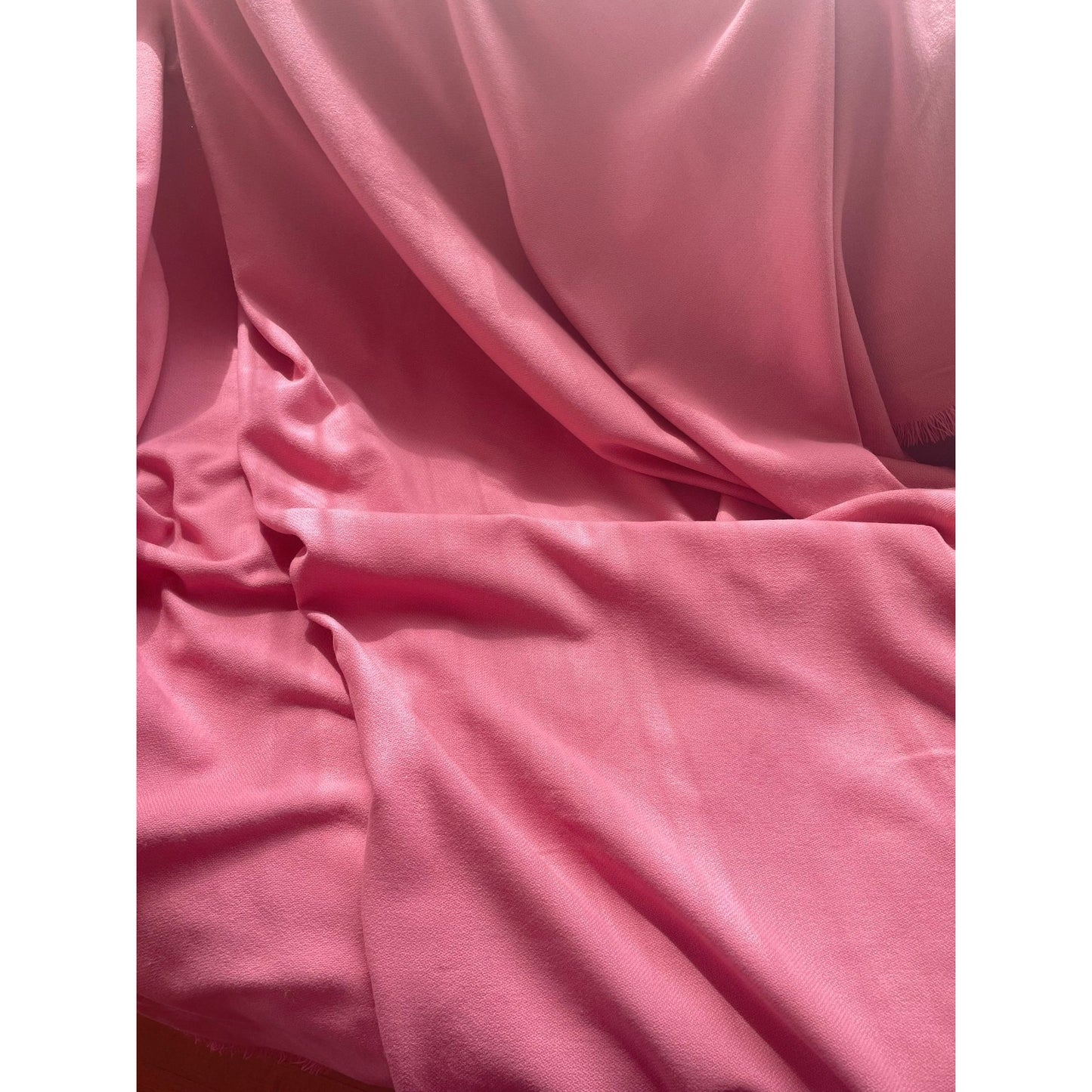 Vintage 80s pink throw blanket, wool blend