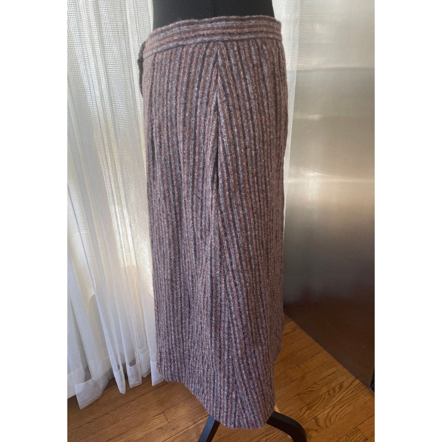 Vintage 80s skirt, wool blend tweed, Marjorie Hamilton