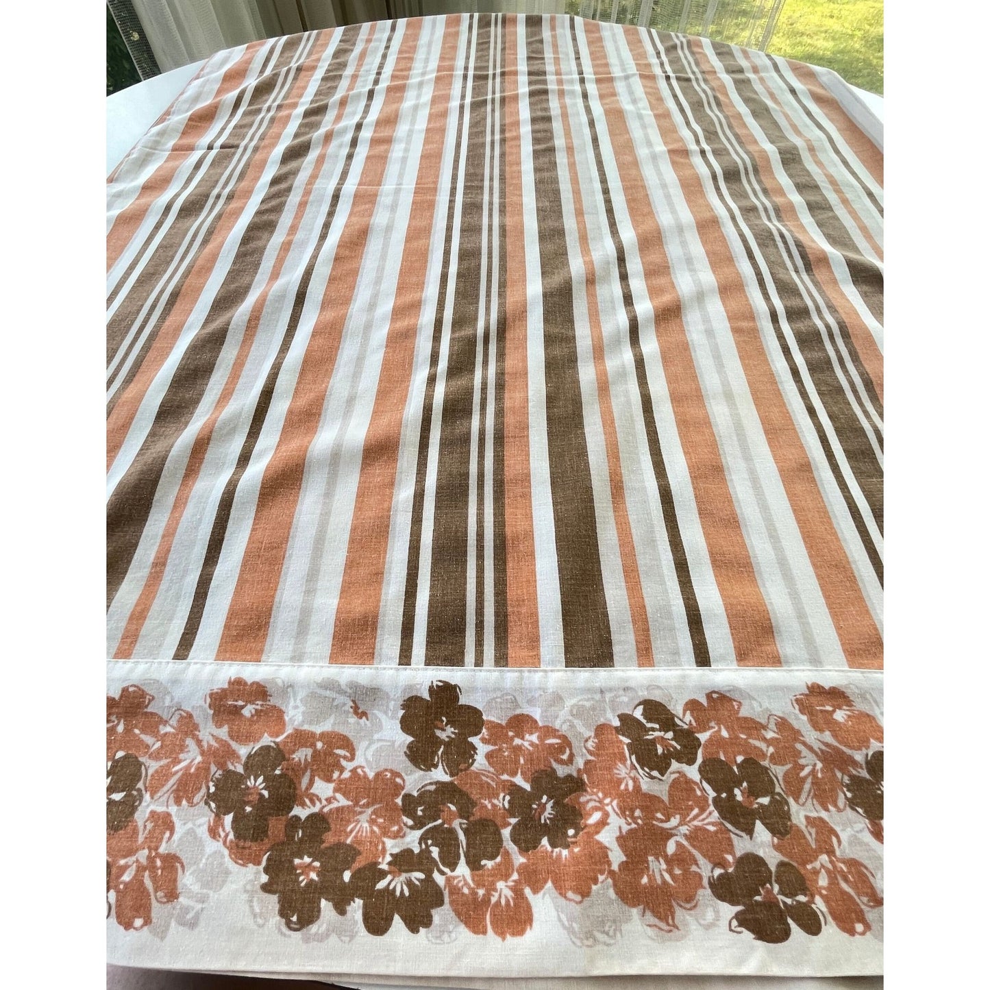 Vintage 70s flat sheet, twin, double/full size, Truprest