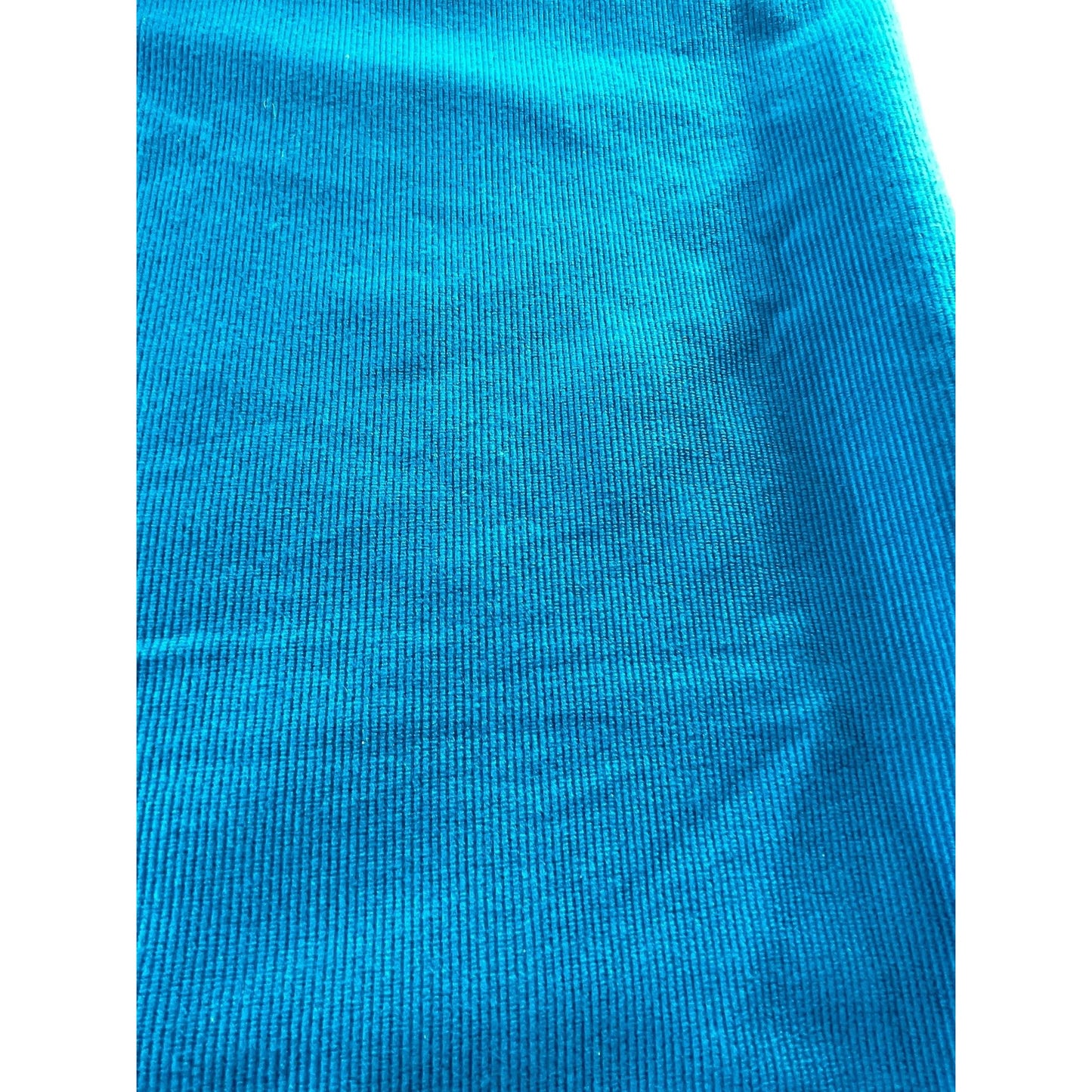 Vintage 70s bedspread, peacock blue bed cover, twin size