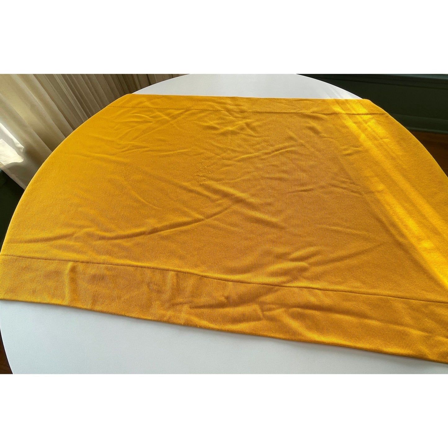 Vintage 70s curtain, yellow thick panel, Sears