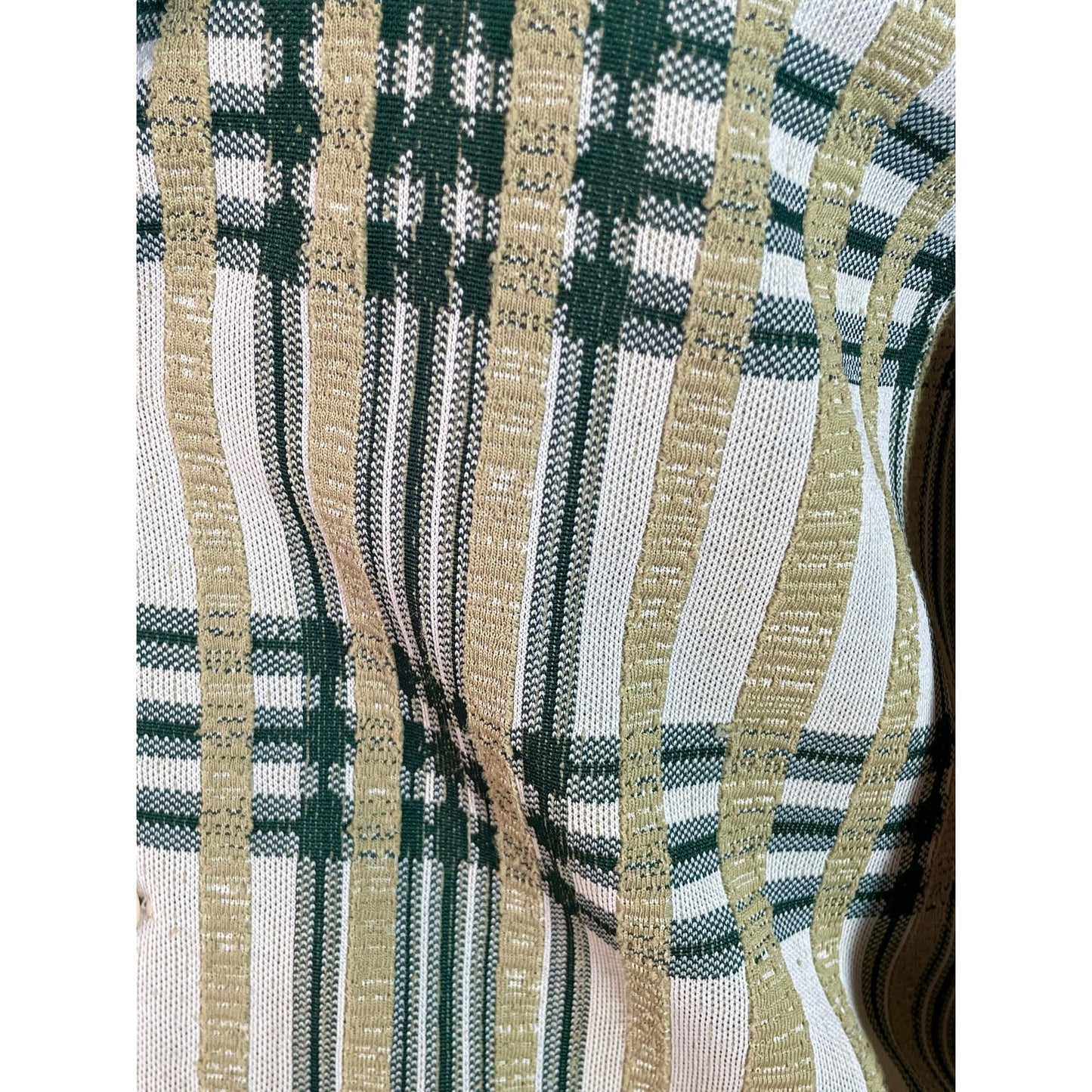 Vintage 70s green plaid blazer, unisex jacket