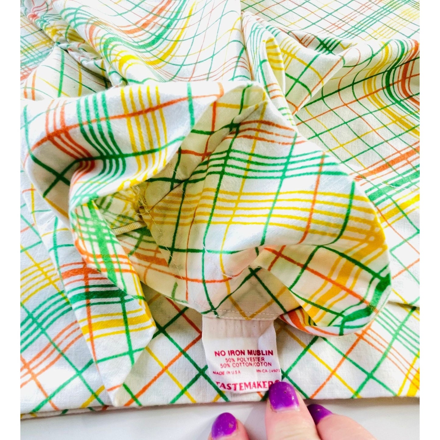 Vintage 70s geometric pillowcases, TasteMaker