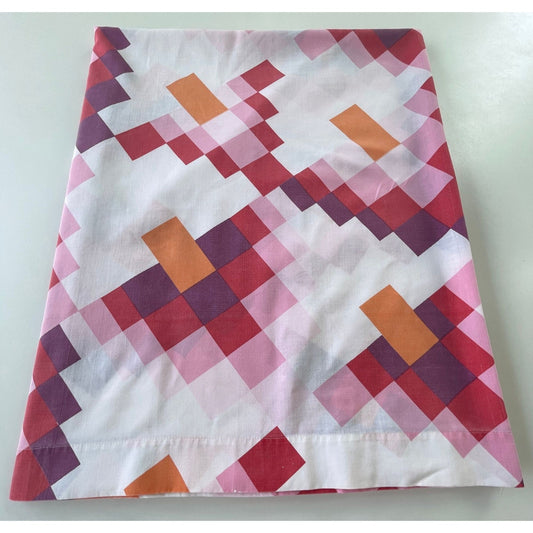 Vintage 70s flat sheet,  full size flat bed, TruPrest