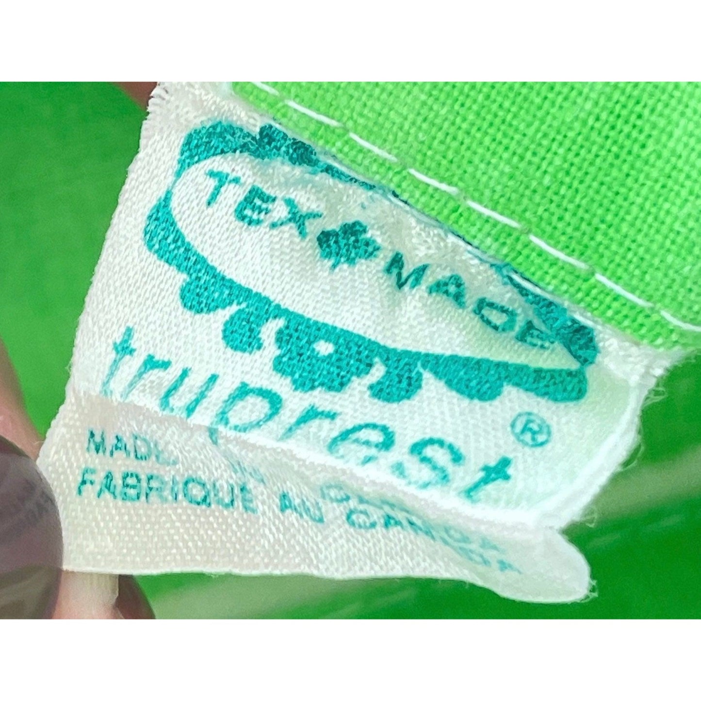 Vintage 70s green pillowcase,  TruPrest